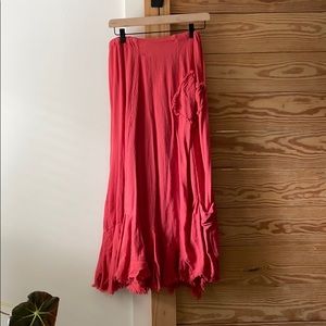 Vintage Oh My Gauze pink maxi skirt